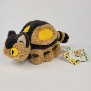 2001 Japan Ghibli Museum My Neighbor Totoro Cat Bus Plush 9" Pink Plastic Nose